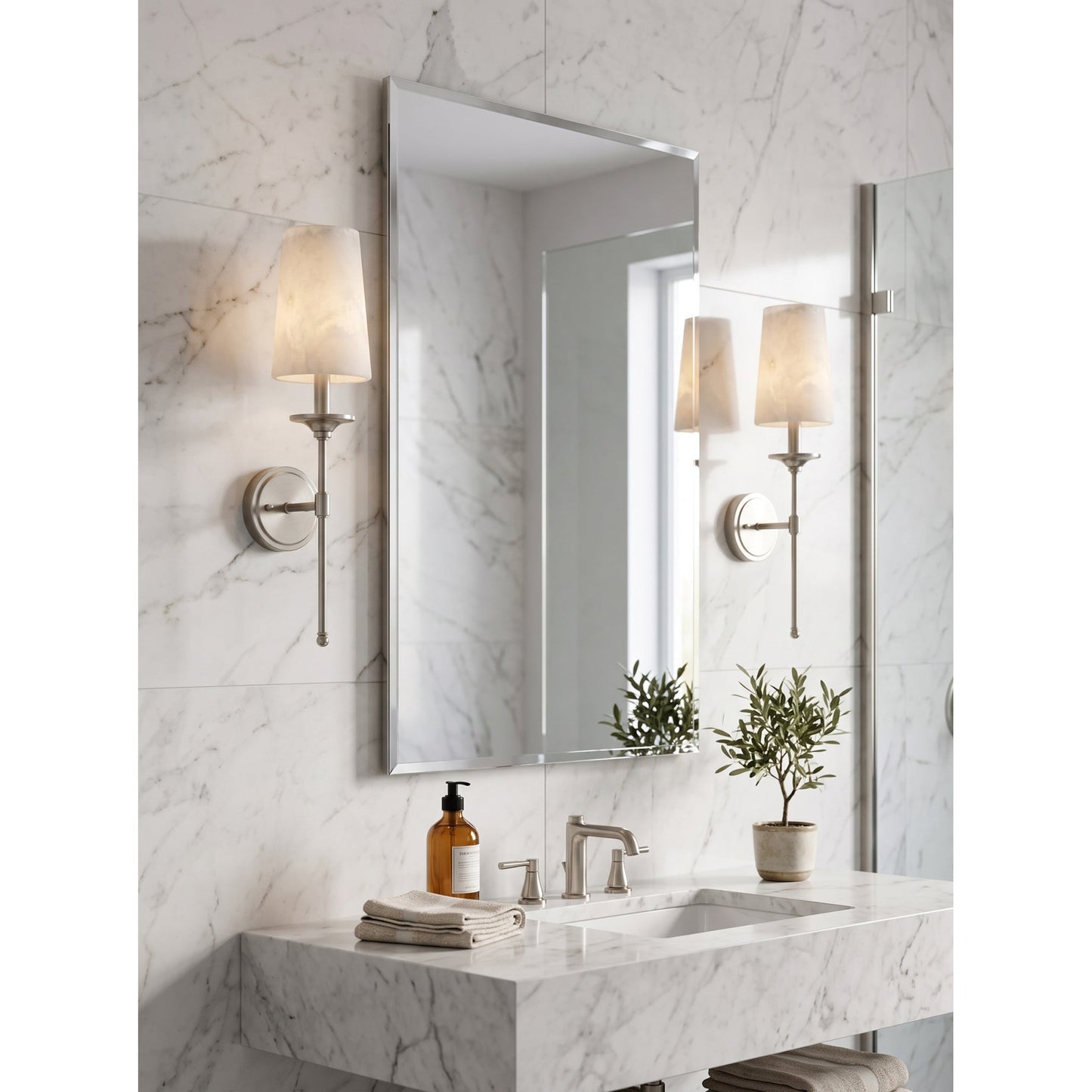 Seren Alabaster Wall Sconce