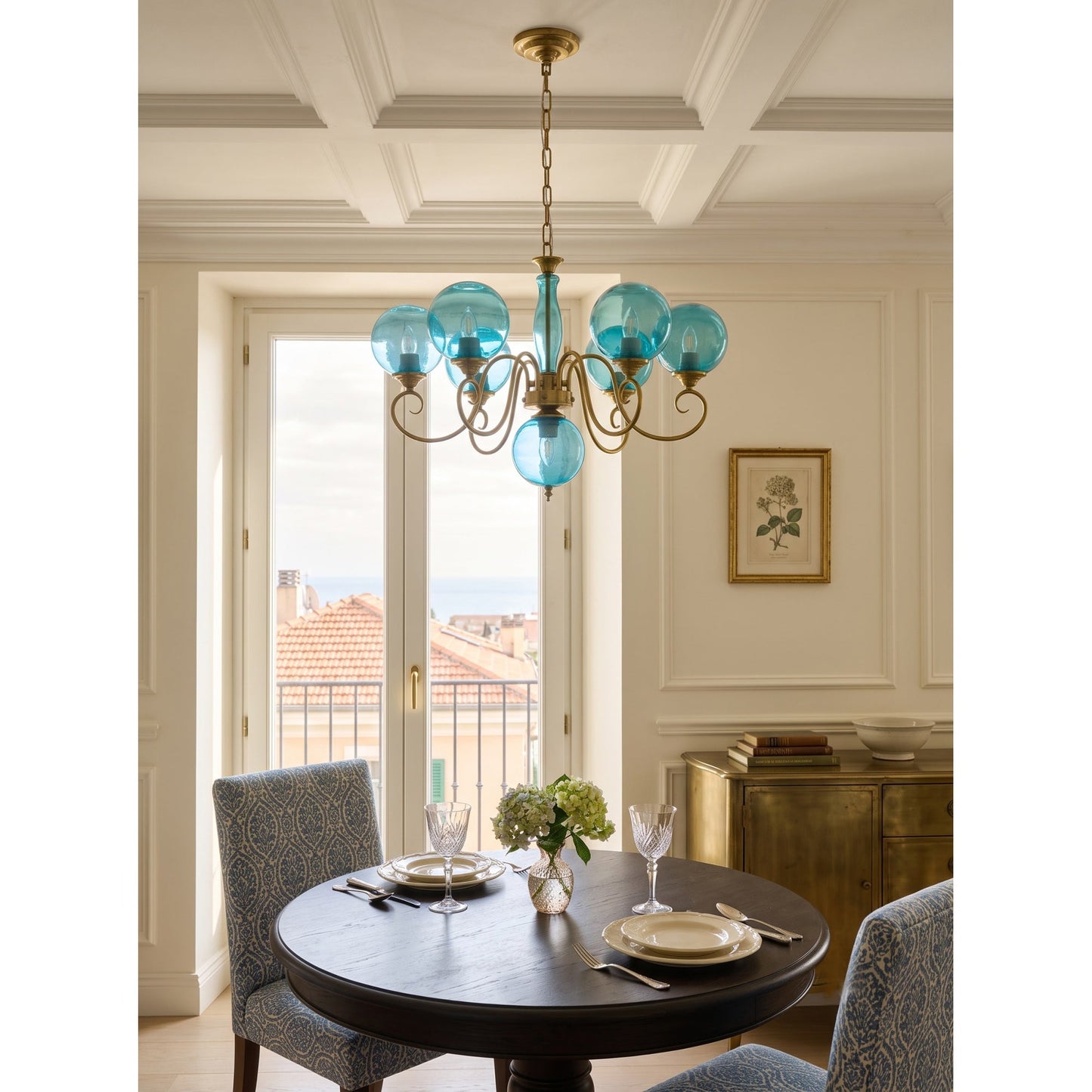 Everard Glass Chandelier