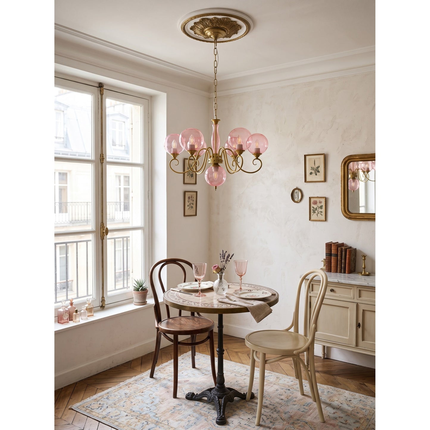 Everard Glass Chandelier