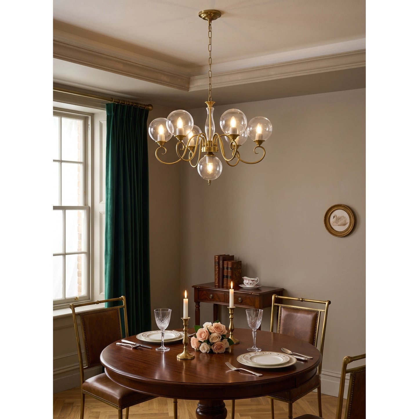 Everard Glass Chandelier