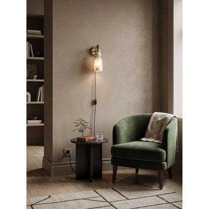 Elmis Alabaster Plug-in Wall Sconce