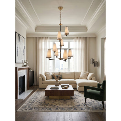Tiered Tapered Chandelier