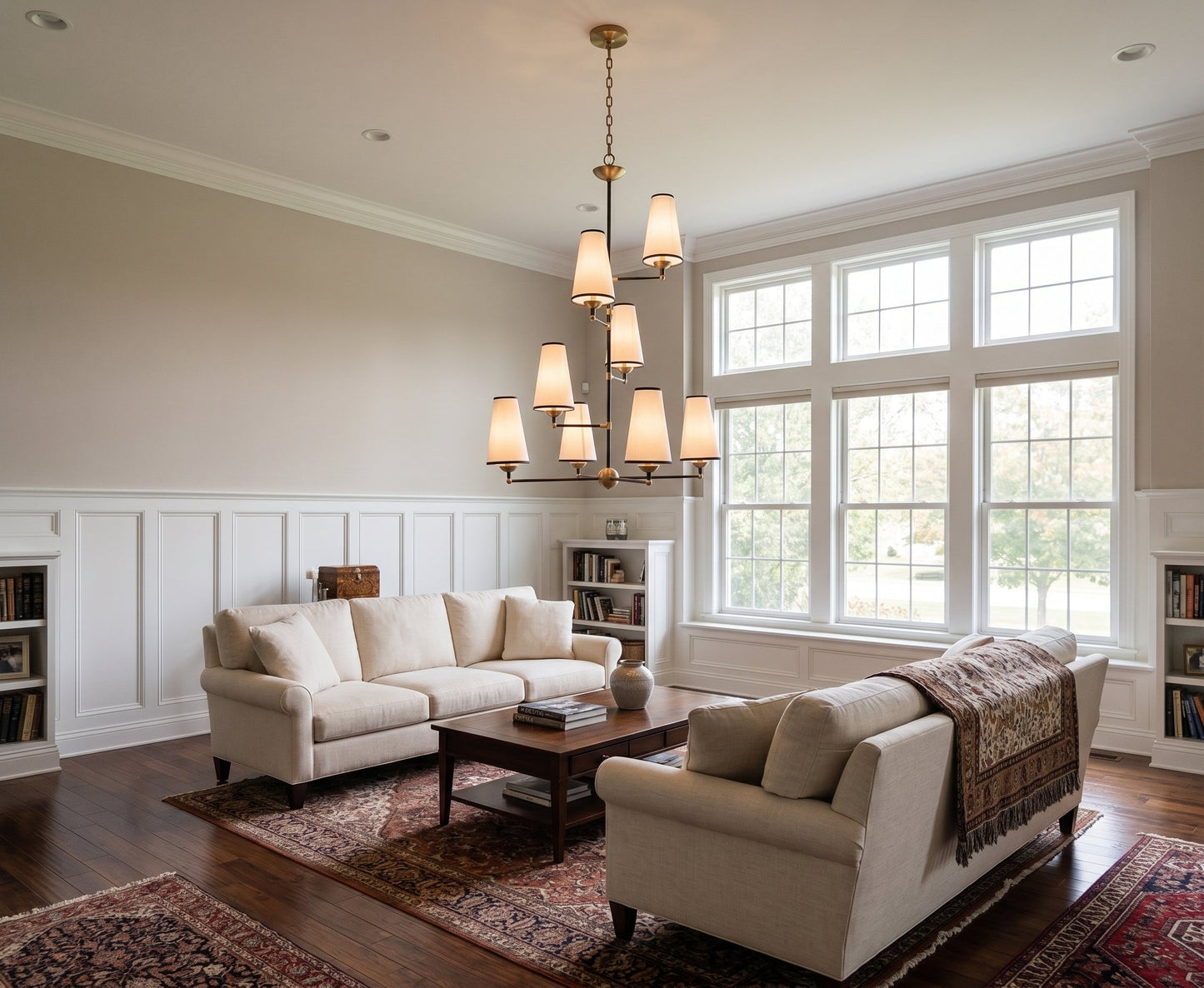 Tiered Tapered Chandelier
