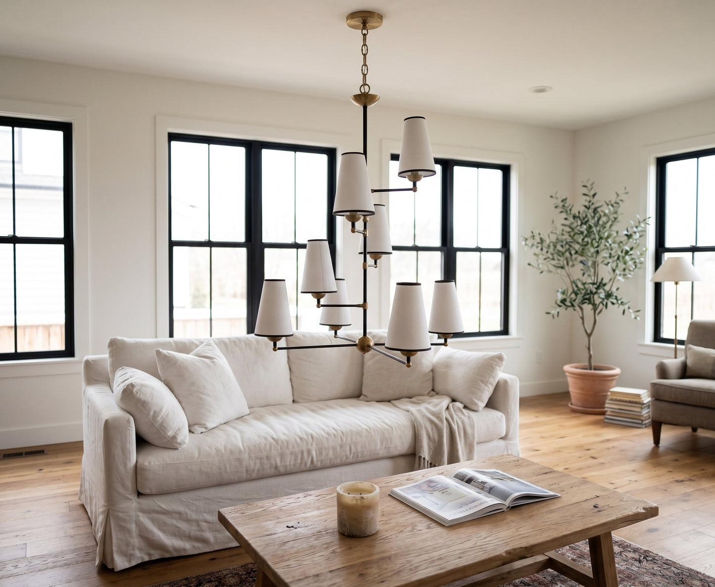 Tiered Tapered Chandelier