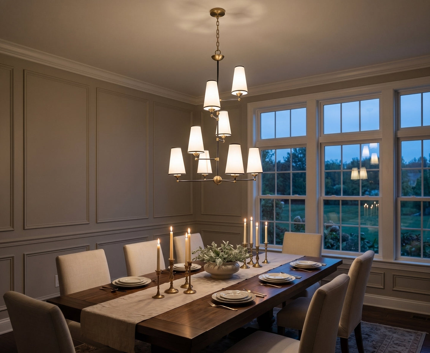 Tiered Tapered Chandelier