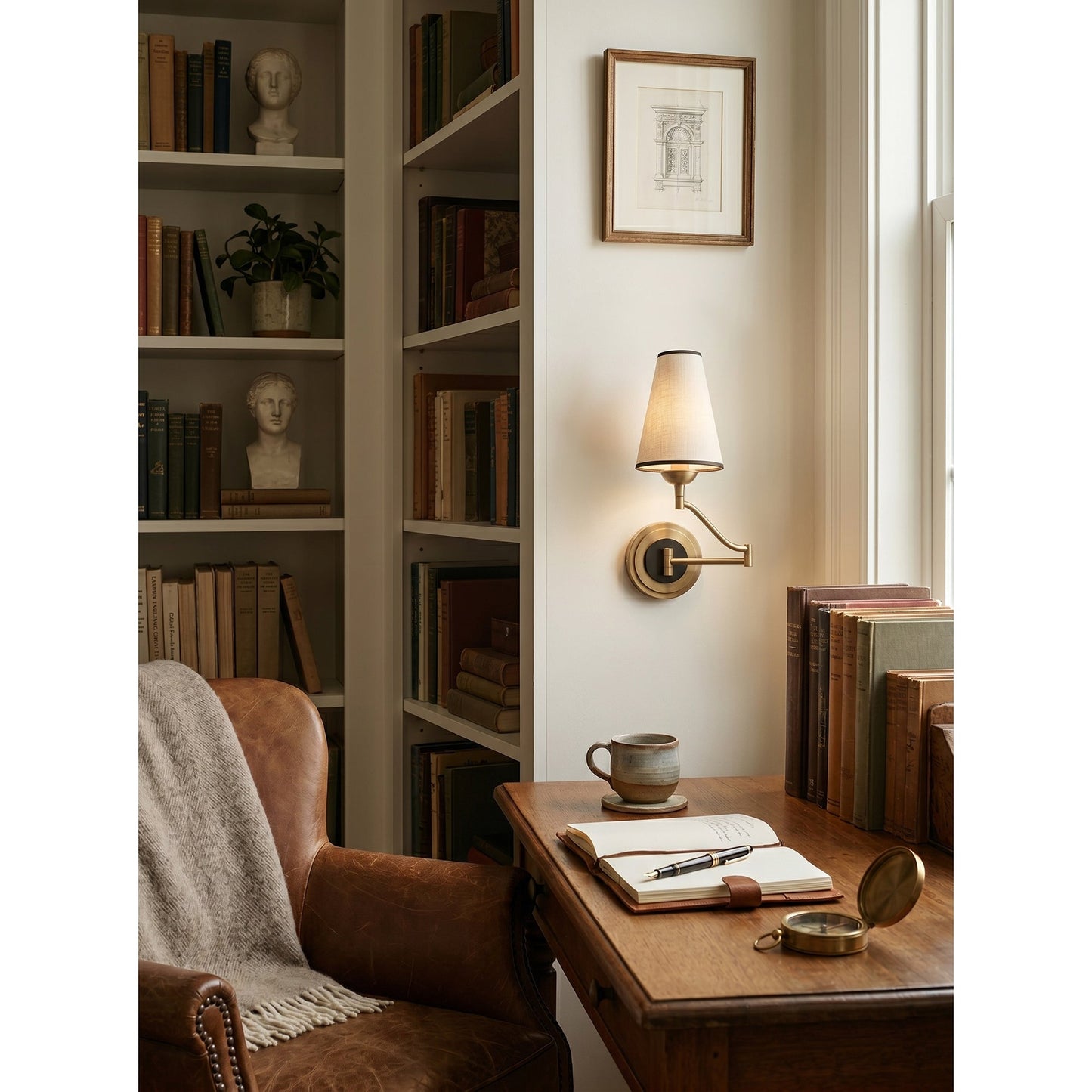 Fontaine Rocker Arm Wall Sconce
