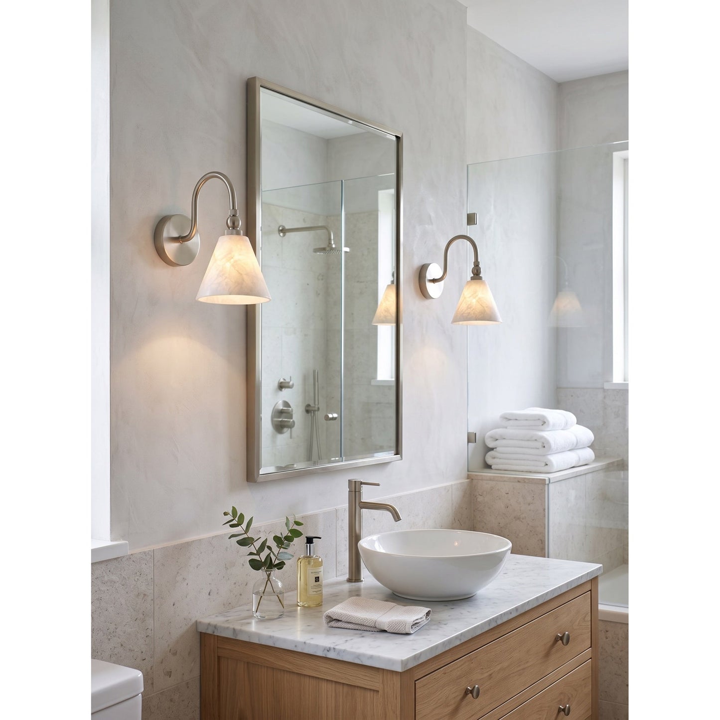 Stanmere Alabaster Wall Sconce