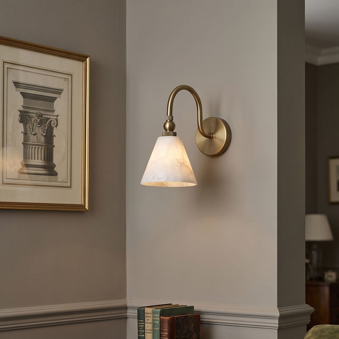 Stanmere Alabaster Wall Sconce