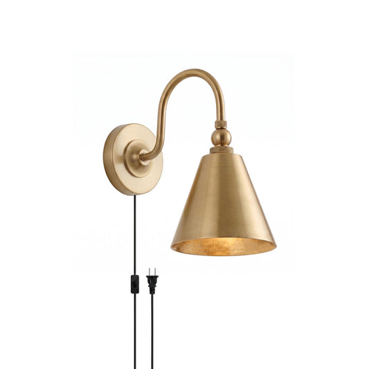 Stanmere Brass Plug-in Wall Sconce