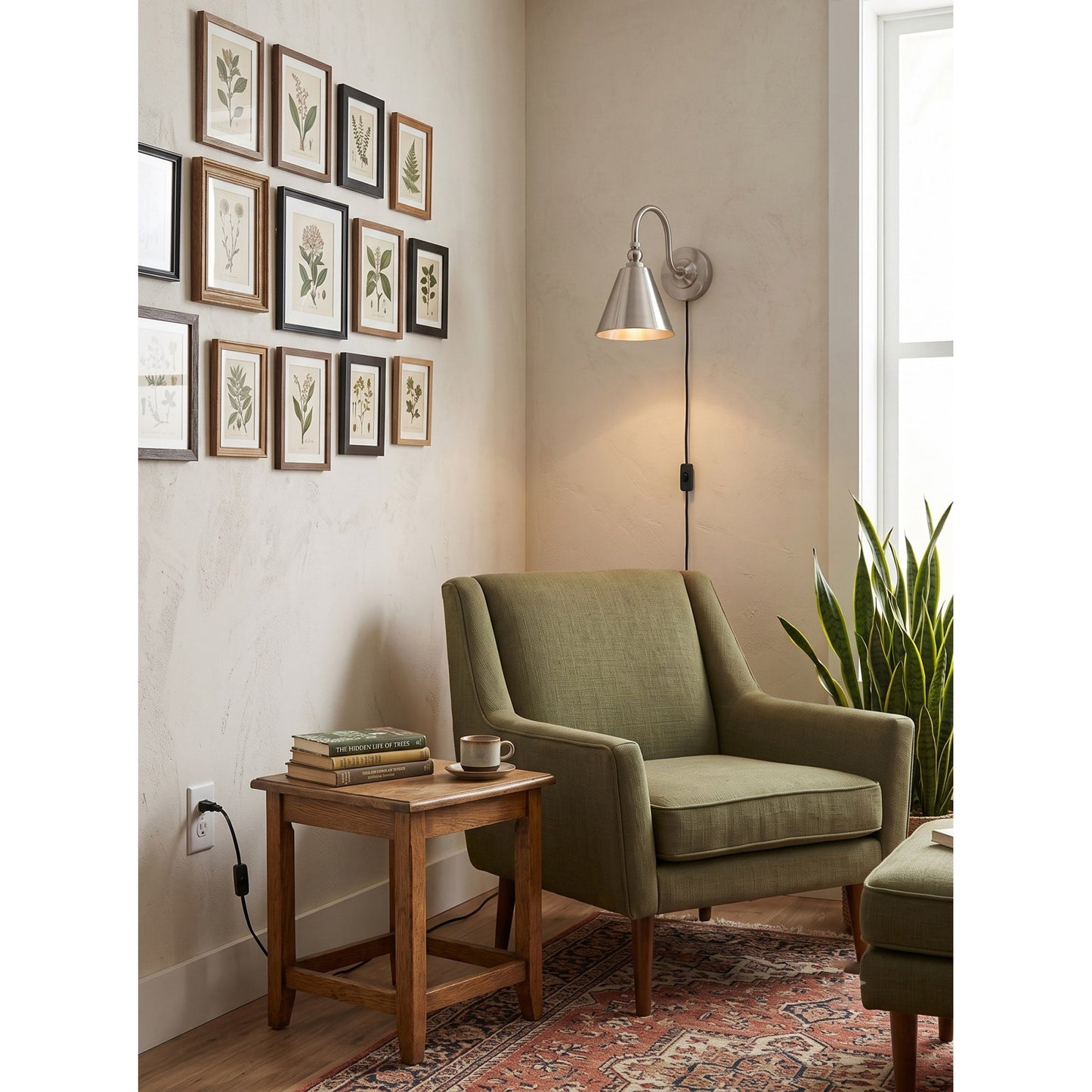 Stanmere Brass Plug-in Wall Sconce