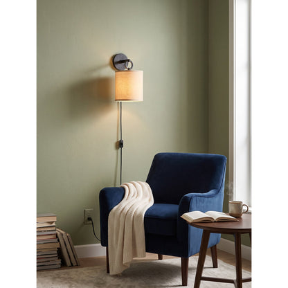 Nevara Circle Plug-in Wall Sconce