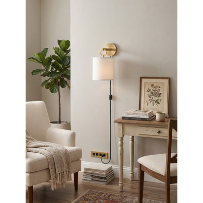 Nevara Circle Plug-in Wall Sconce