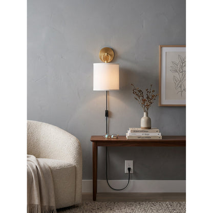 Nevara Circle Plug-in Wall Sconce