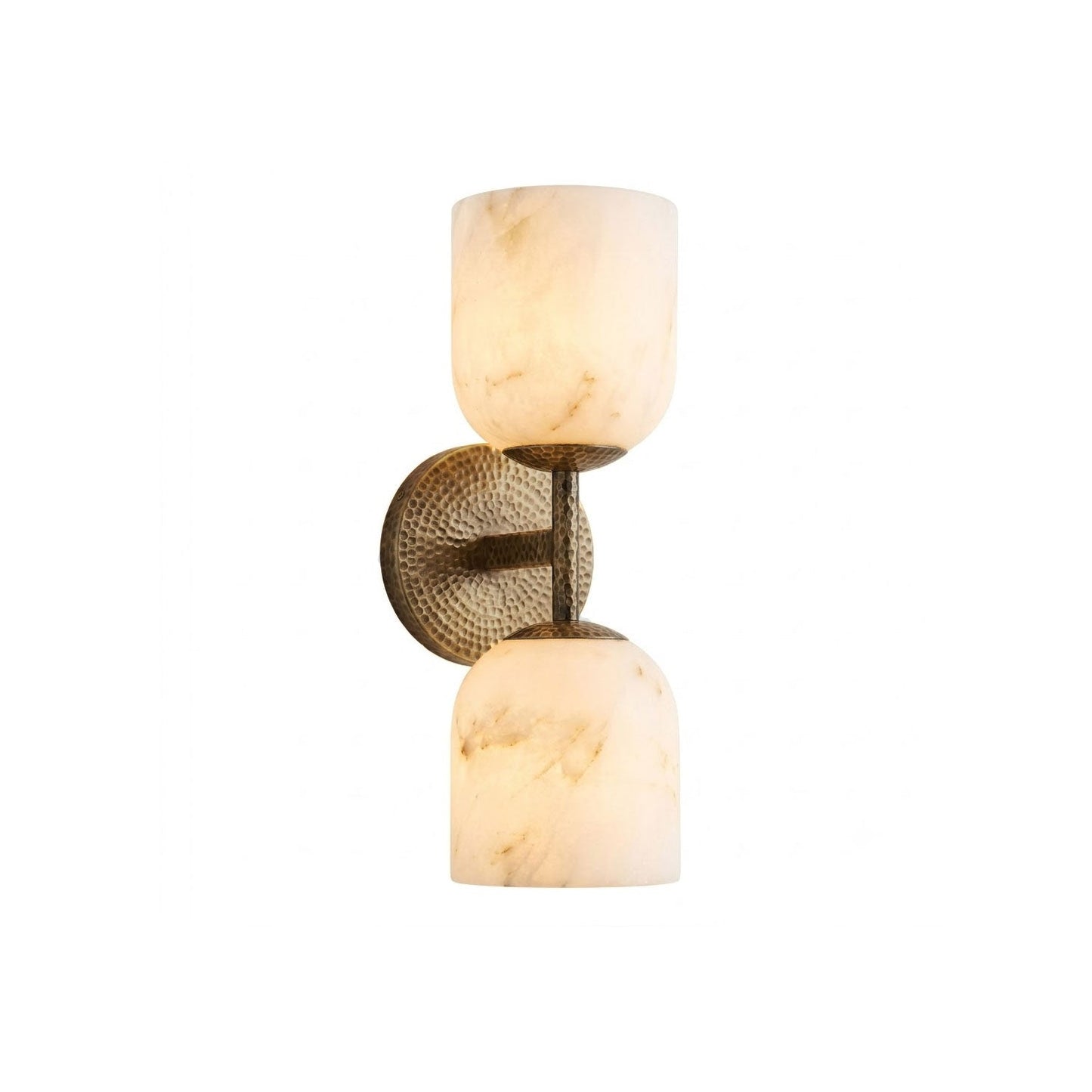 Coria Alabaster Hammered Wall Sconce