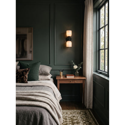 Coria Alabaster Hammered Wall Sconce