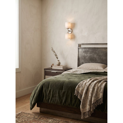 Coria Alabaster Hammered Wall Sconce