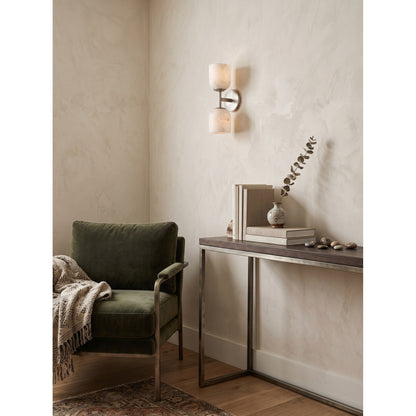 Coria Alabaster Hammered Wall Sconce