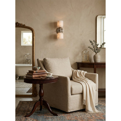 Coria Alabaster Hammered Wall Sconce