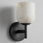 Coria Alabaster Hammered Wall Sconce