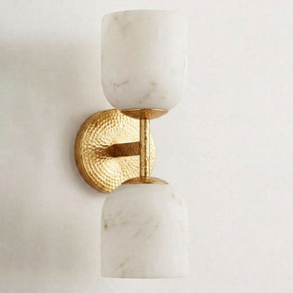 Coria Alabaster Hammered Wall Sconce