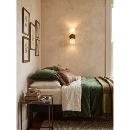 Coria Alabaster Hammered Wall Sconce