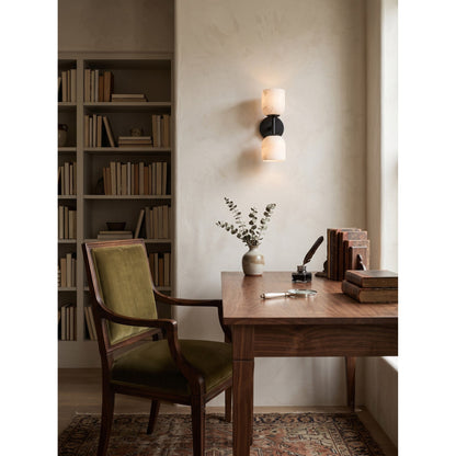 Coria Alabaster Hammered Wall Sconce