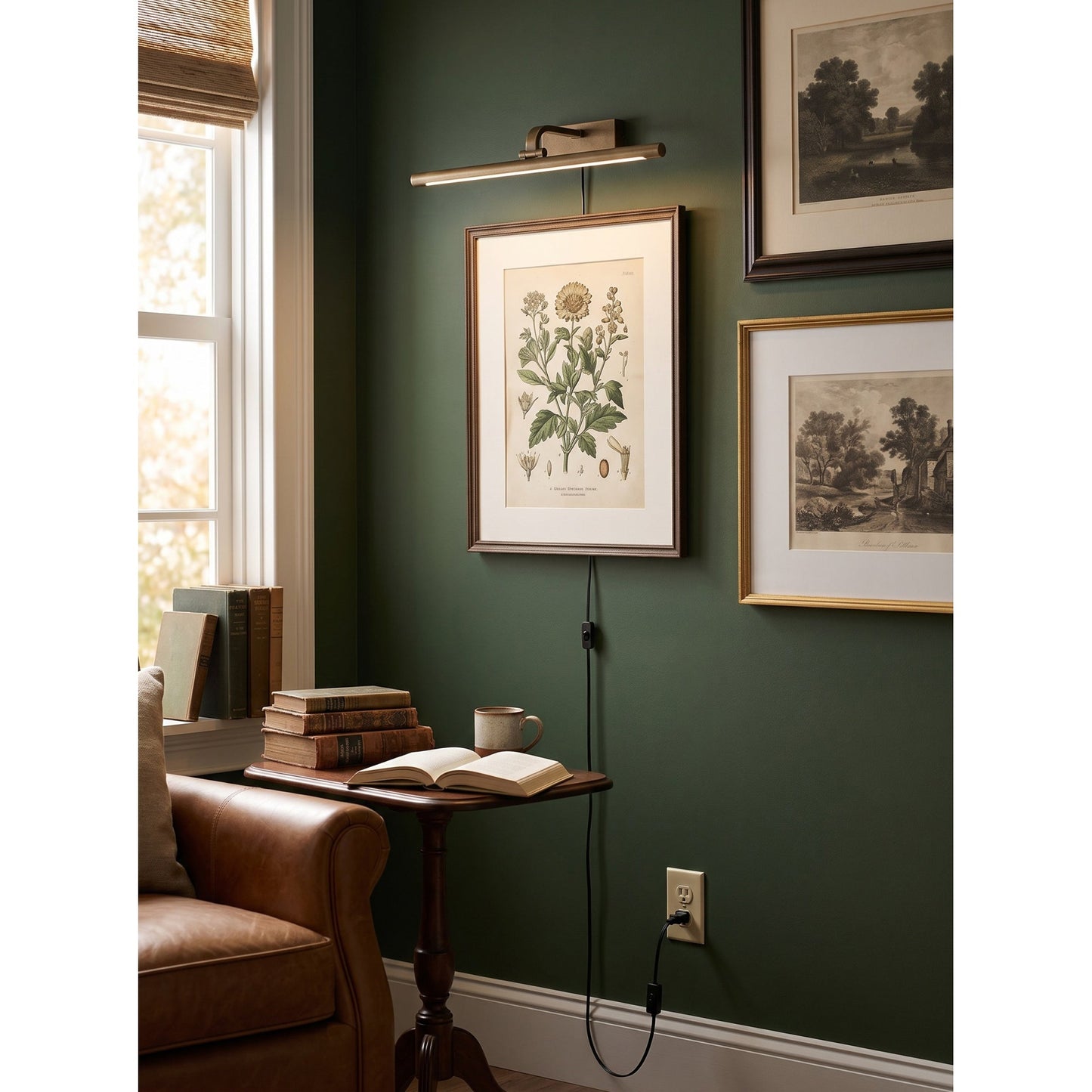 Galis Brass Plug-in Wall Sconce