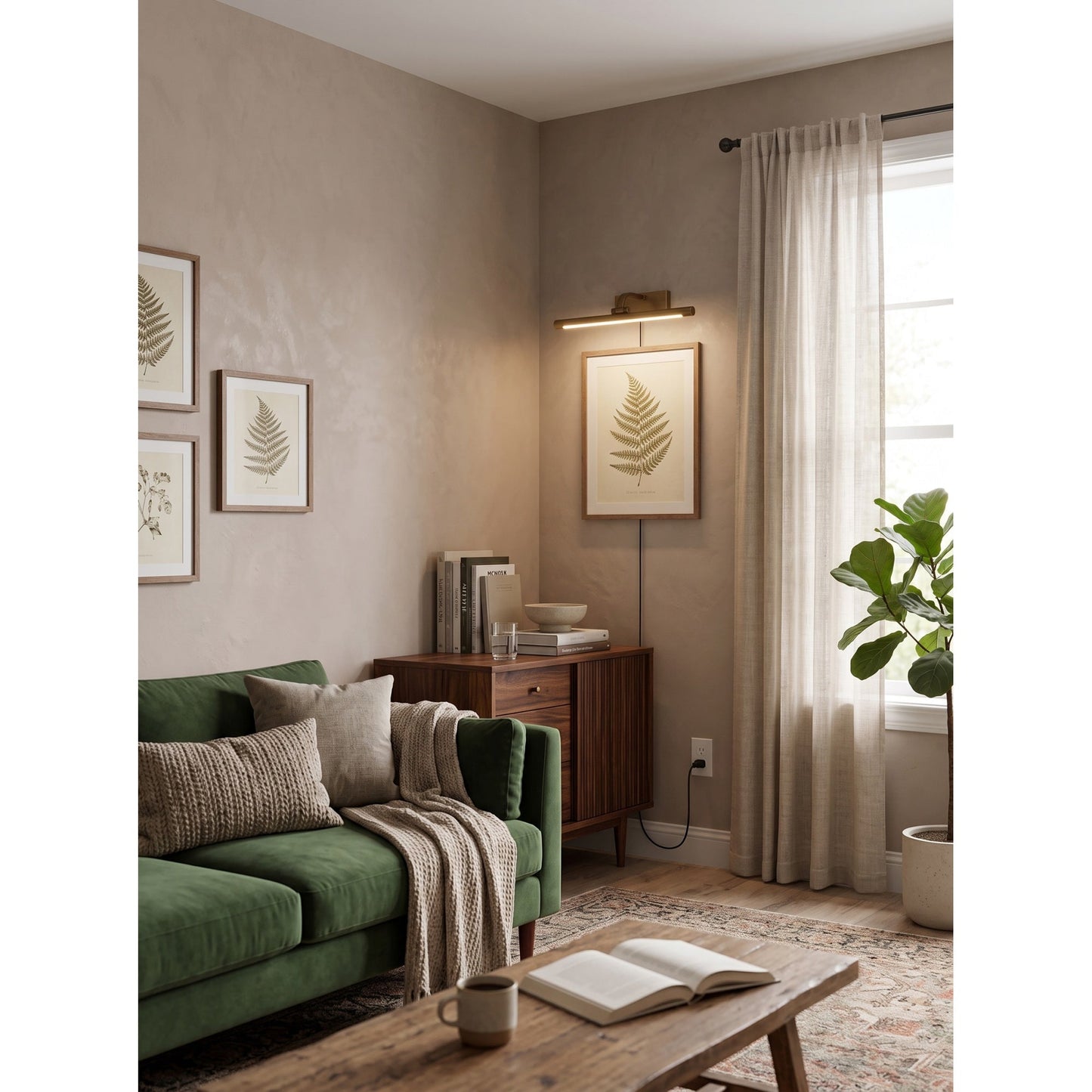 Galis Brass Plug-in Wall Sconce