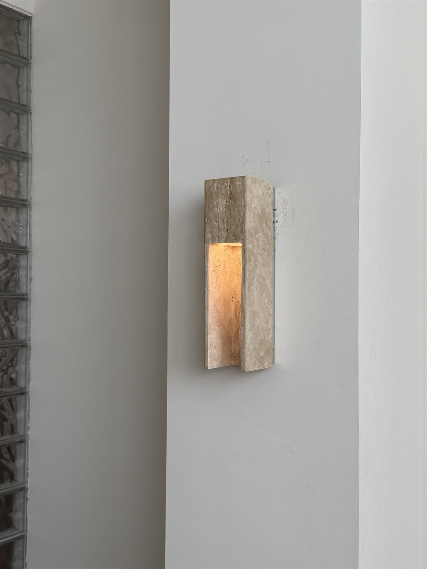 Esmia Travertine Wall Sconce