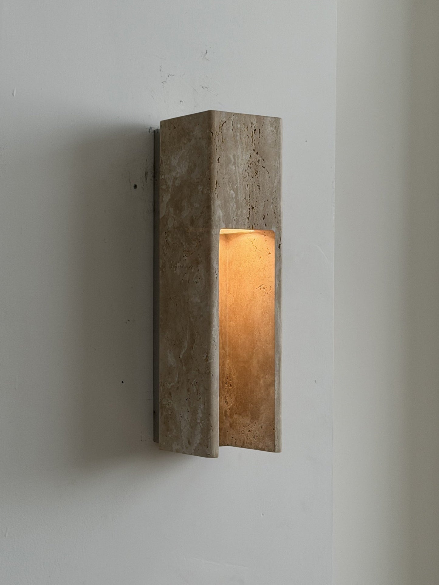 Esmia Travertine Wall Sconce