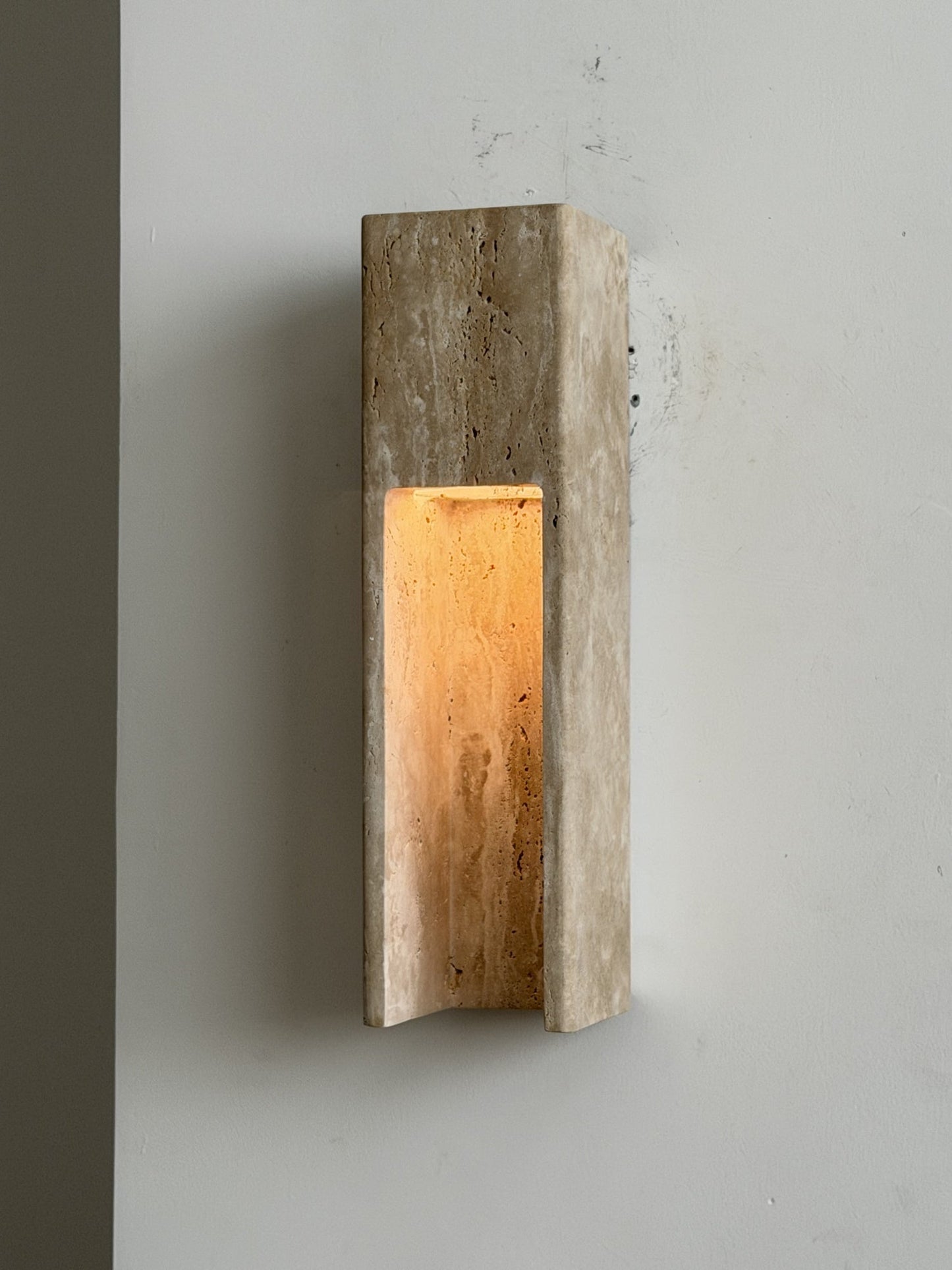 Esmia Travertine Wall Sconce