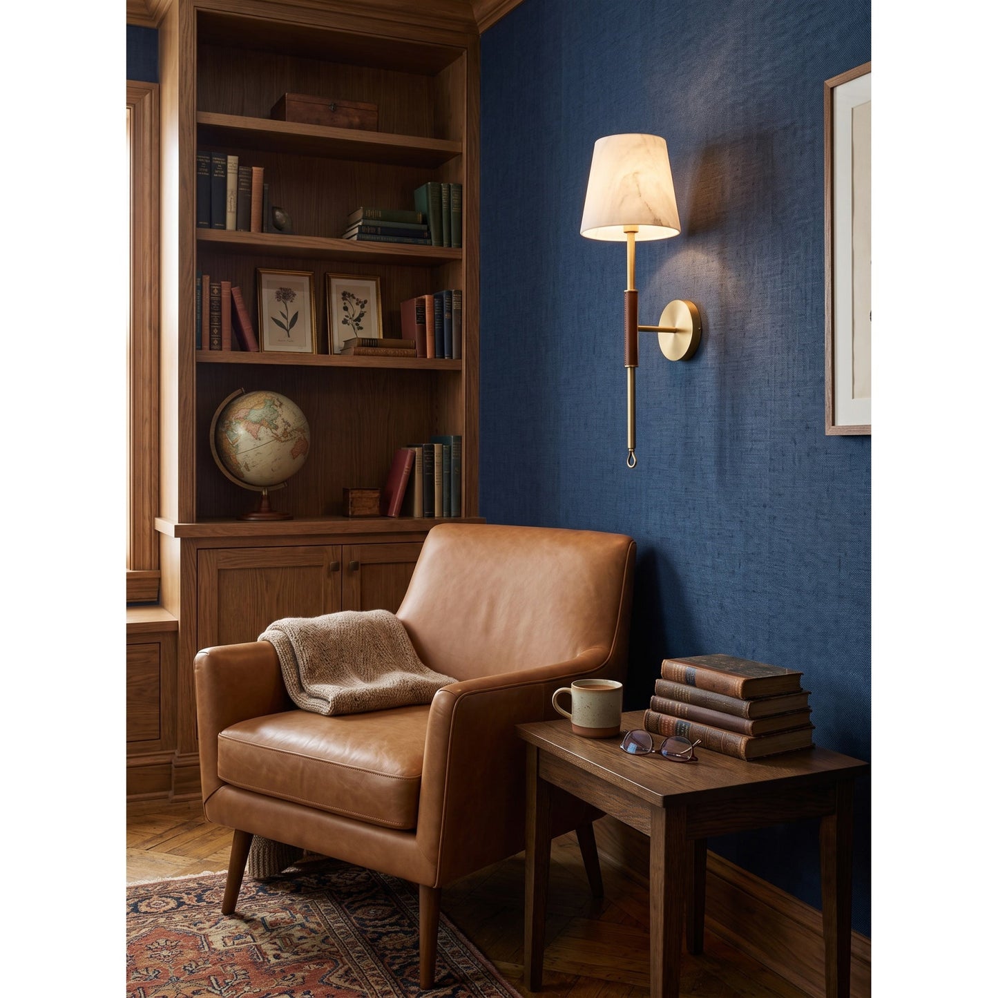 Yealand Tail Alabaster Wall Sconce