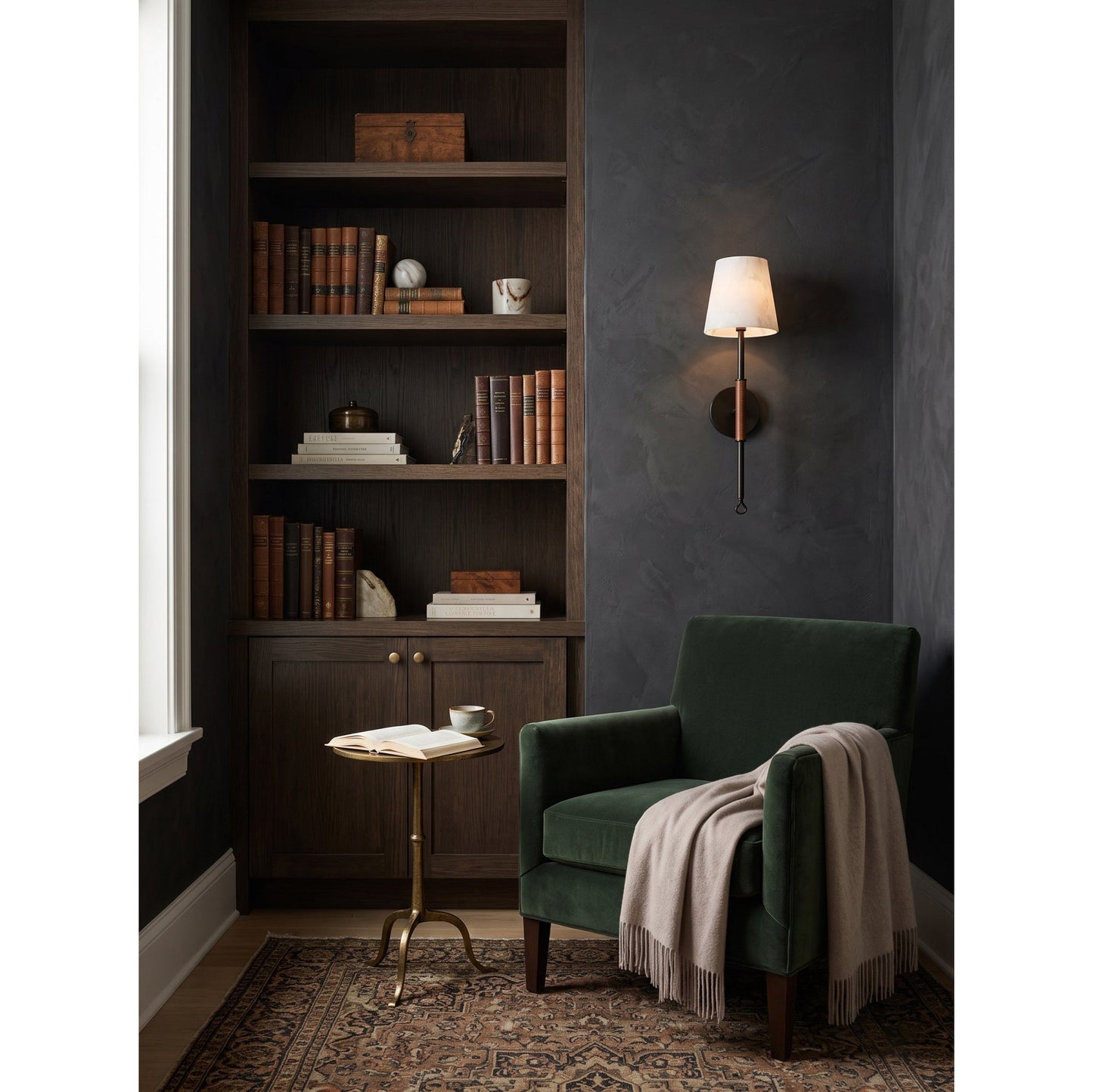 Yealand Tail Alabaster Wall Sconce