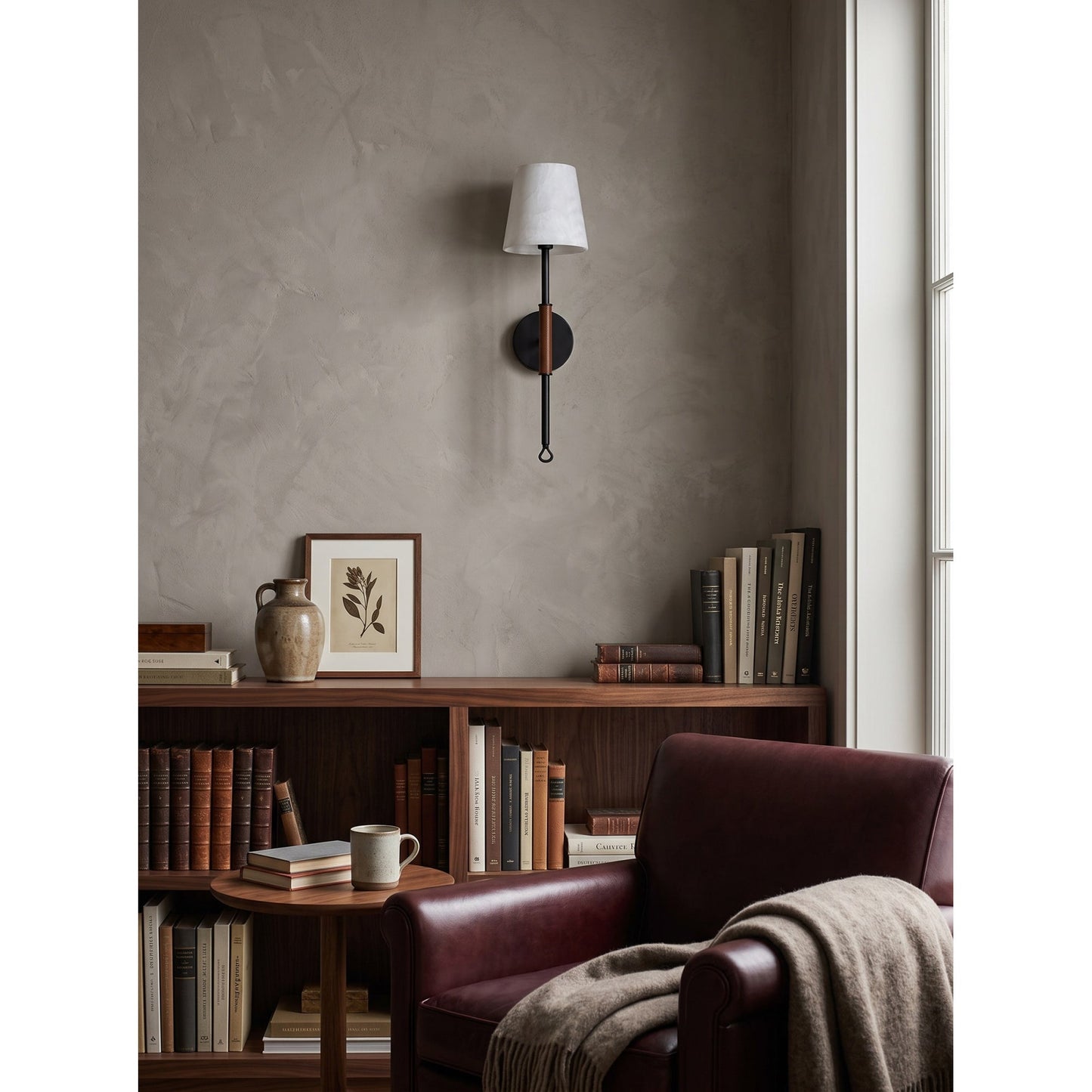 Yealand Tail Alabaster Wall Sconce