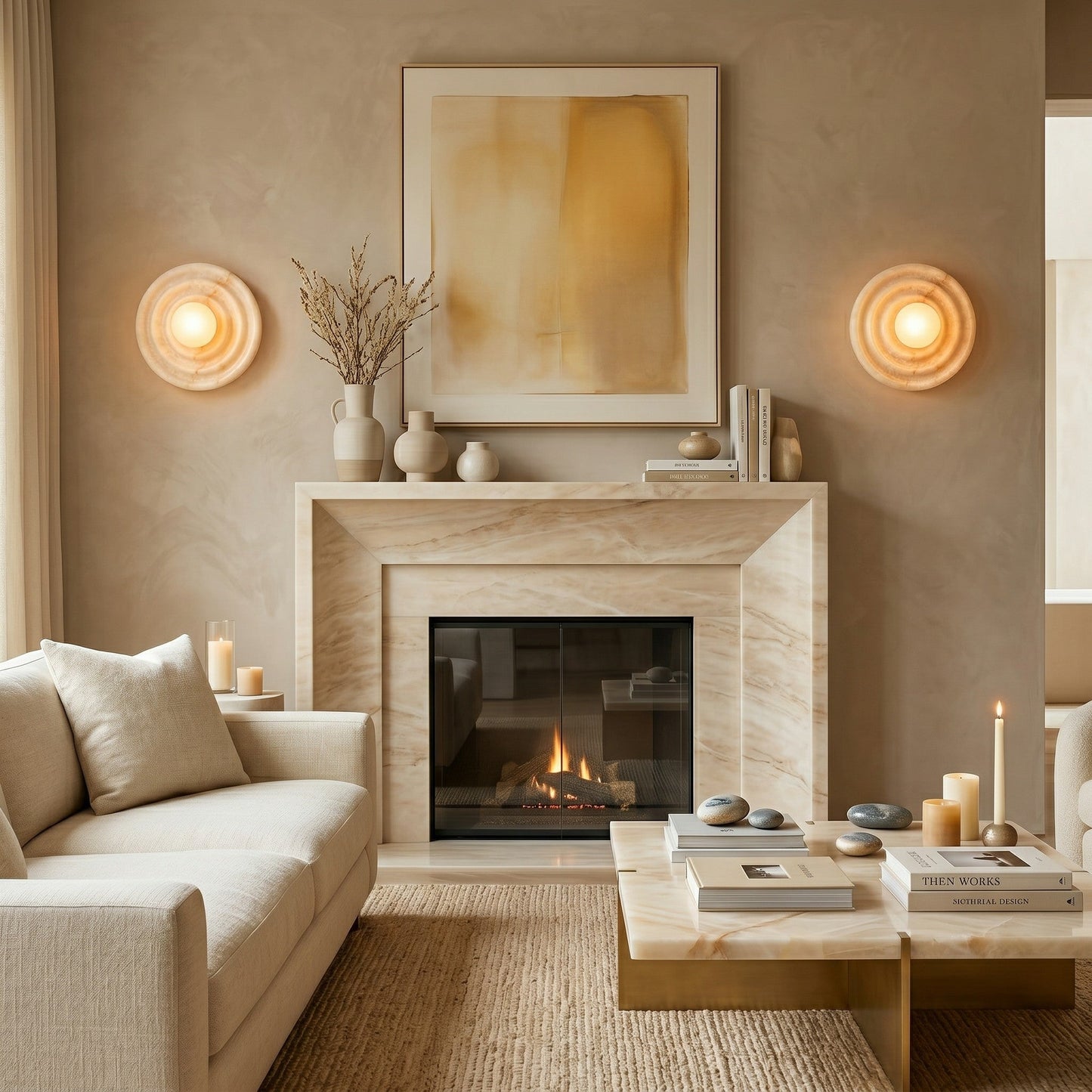 Grove Alabaster Wall Sconce