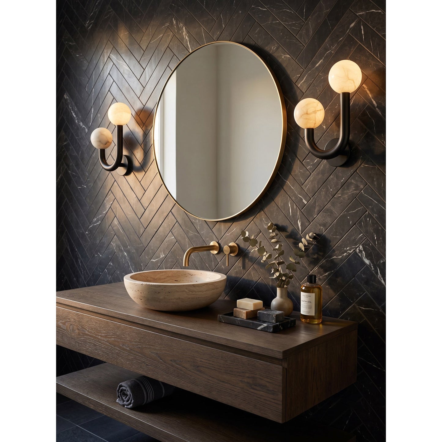 Yaron Alabaster Wall Sconce