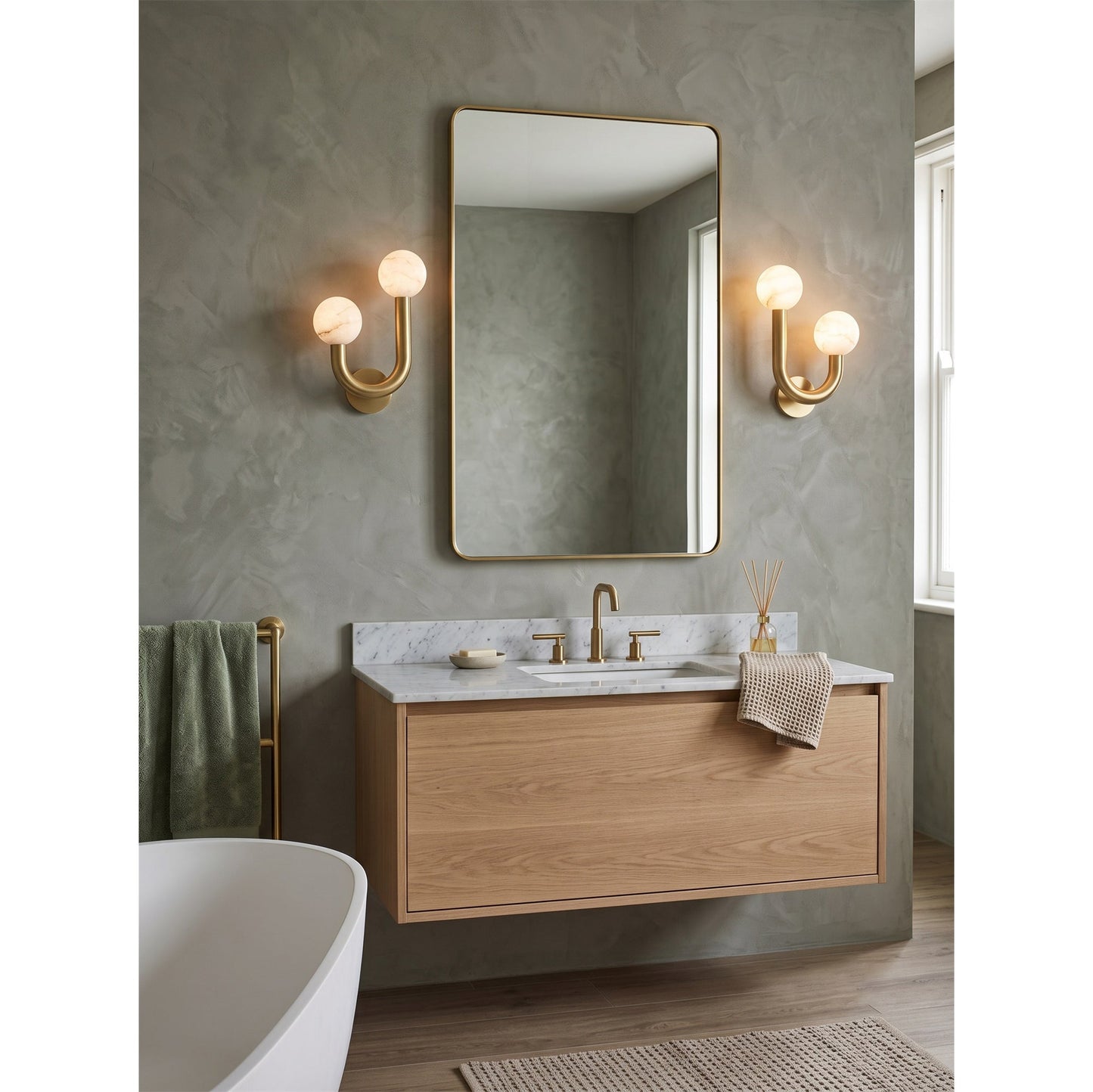 Yaron Alabaster Wall Sconce