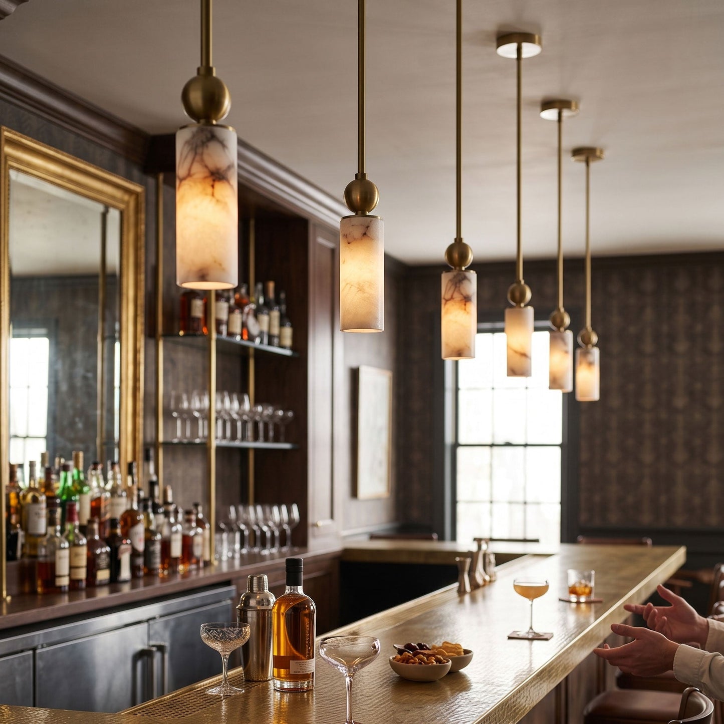Vesia Alabaster Pendant Lamp