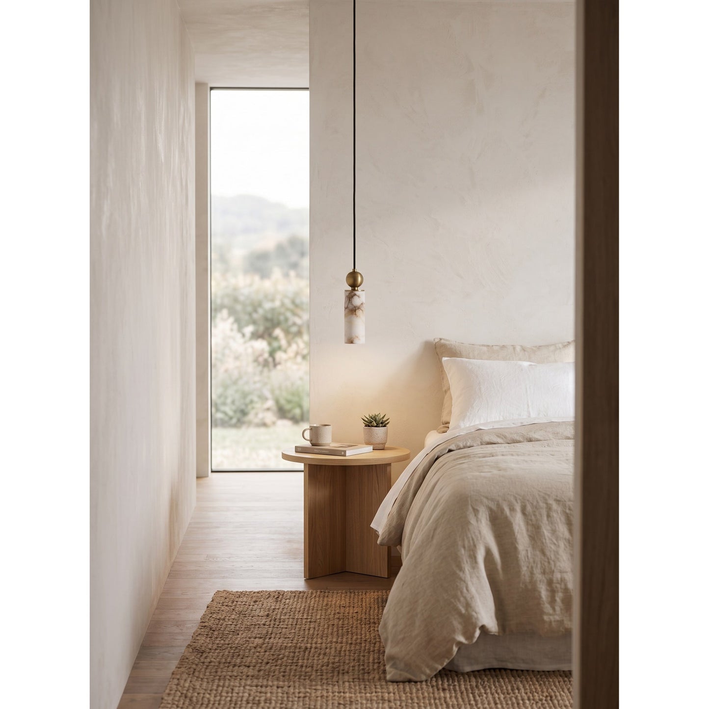 Vesia Alabaster Pendant Lamp