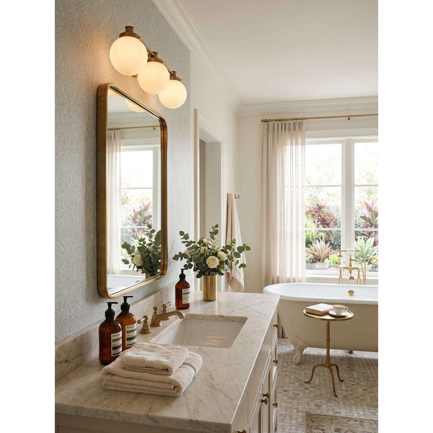 Hayes Glass Ball Wall Sconce