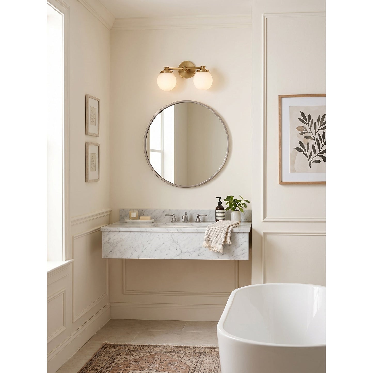 Hayes Glass Ball Wall Sconce