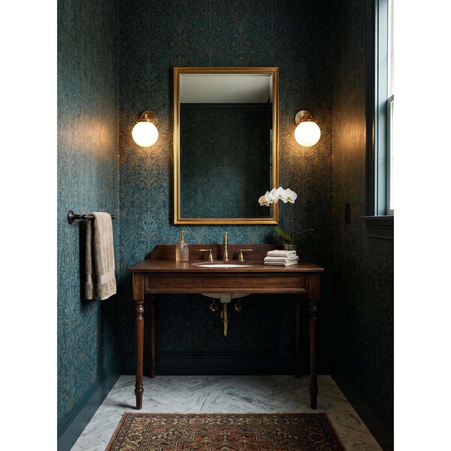 Hayes Glass Ball Wall Sconce