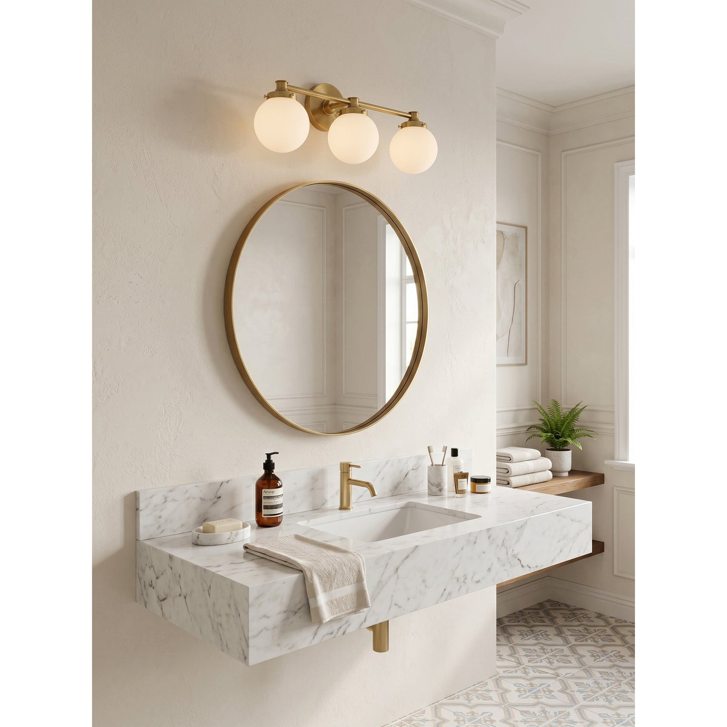 Hayes Glass Ball Wall Sconce