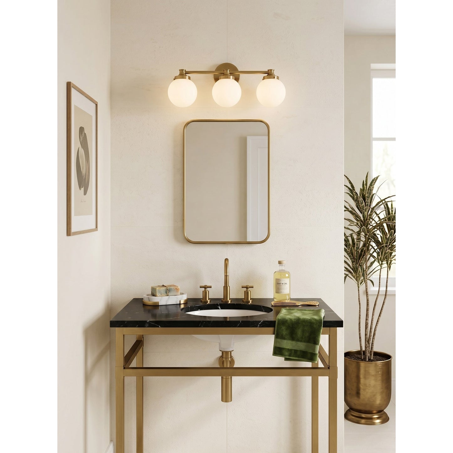 Hayes Glass Ball Wall Sconce