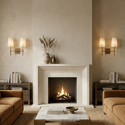 Hillsdale Alabaster Wall Sconce