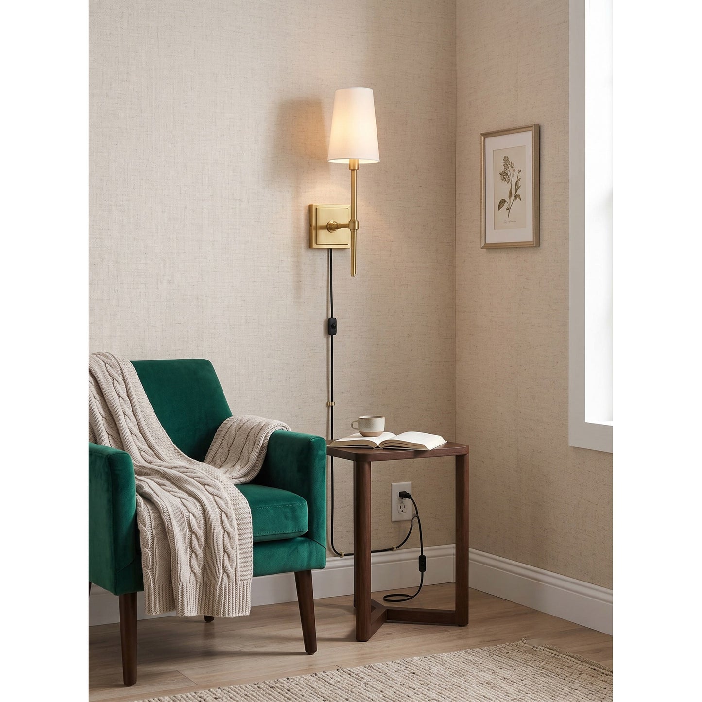 Statice Plug-in Wall Sconce