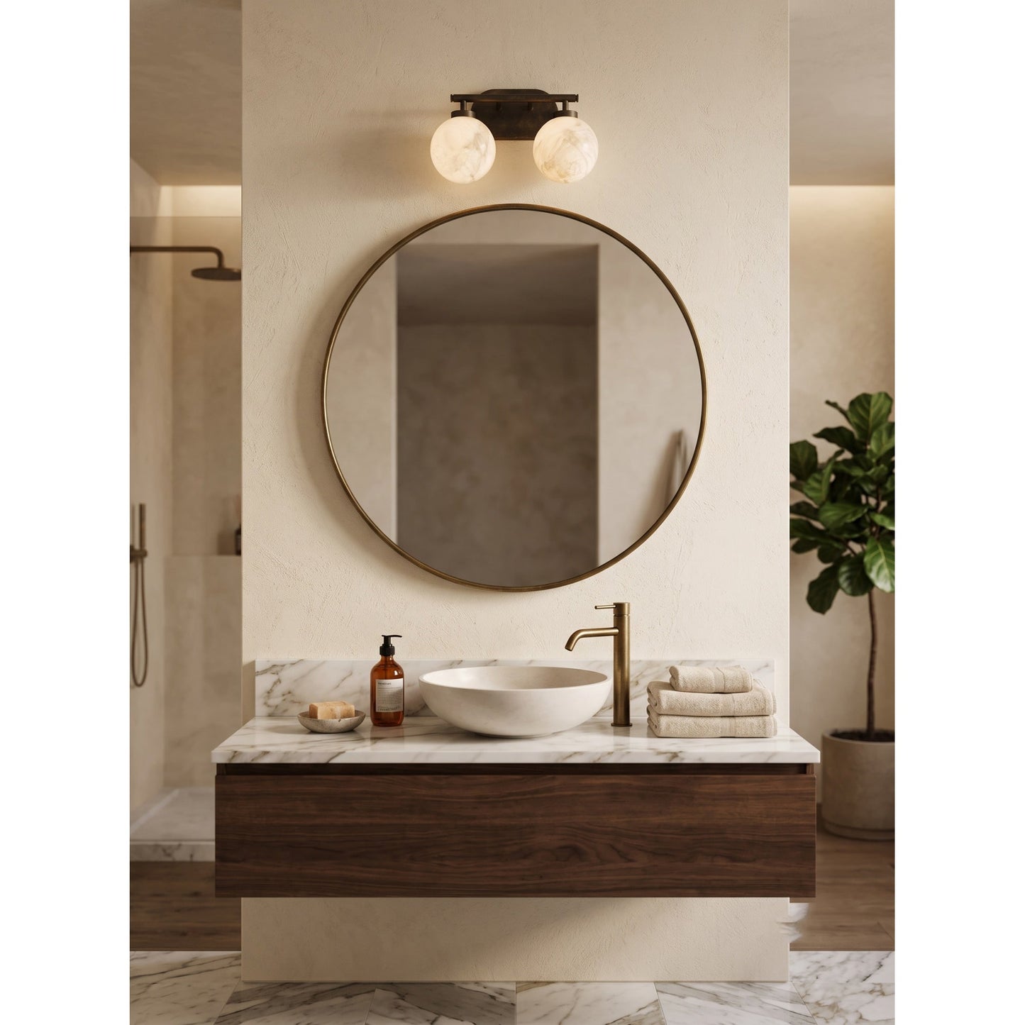 Isline Alabaster Wall Sconce
