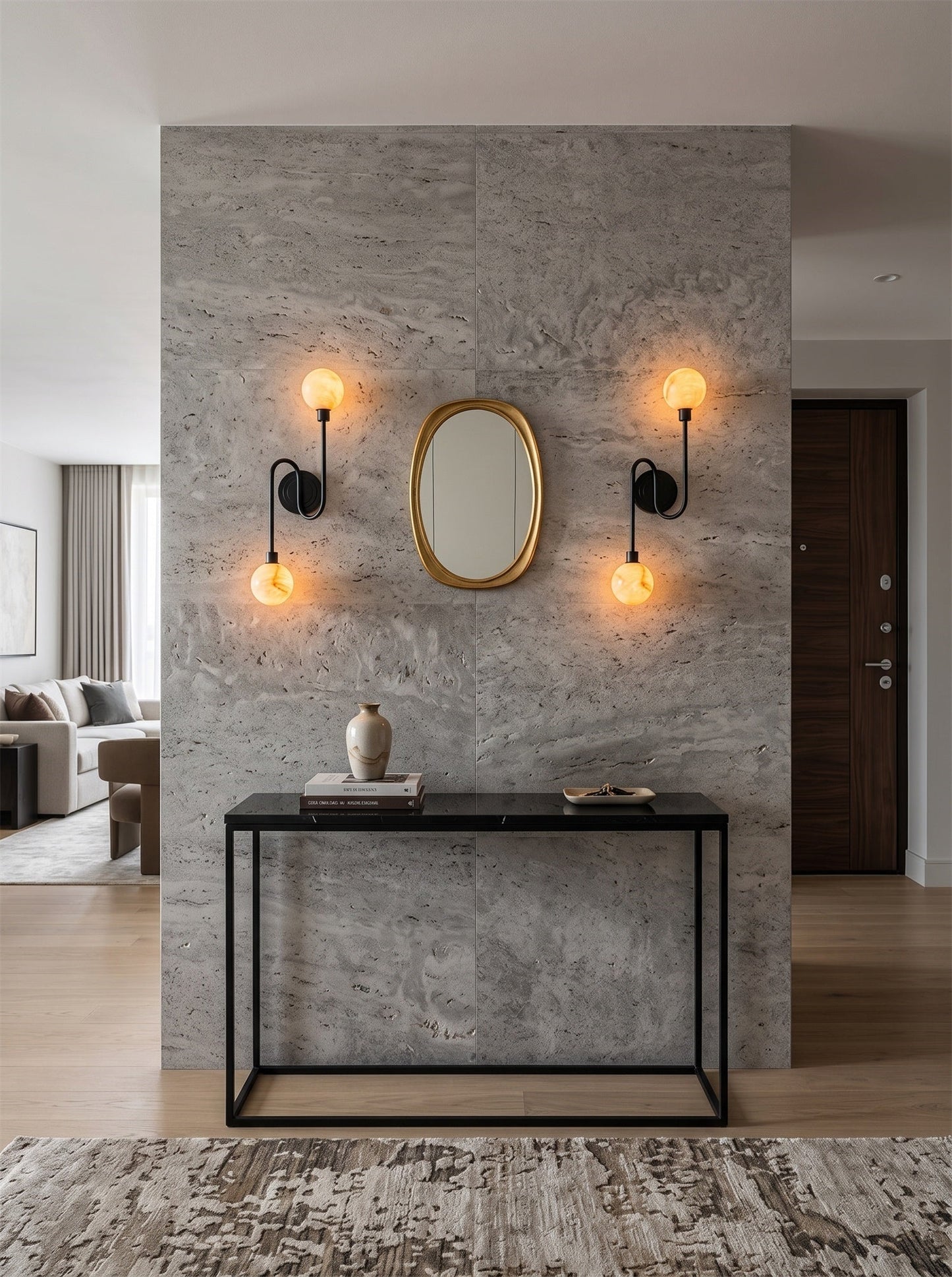 Islon Alabaster Wall Sconce