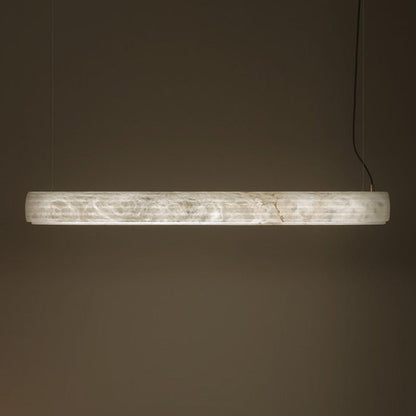 Horizontal Alabaster Roller Pendant Lamp