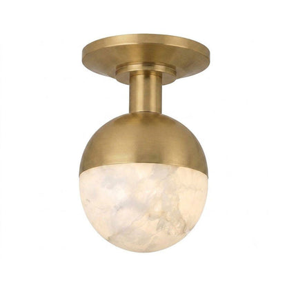 Nevan Alabaster Flush Mount Ceiling Light
